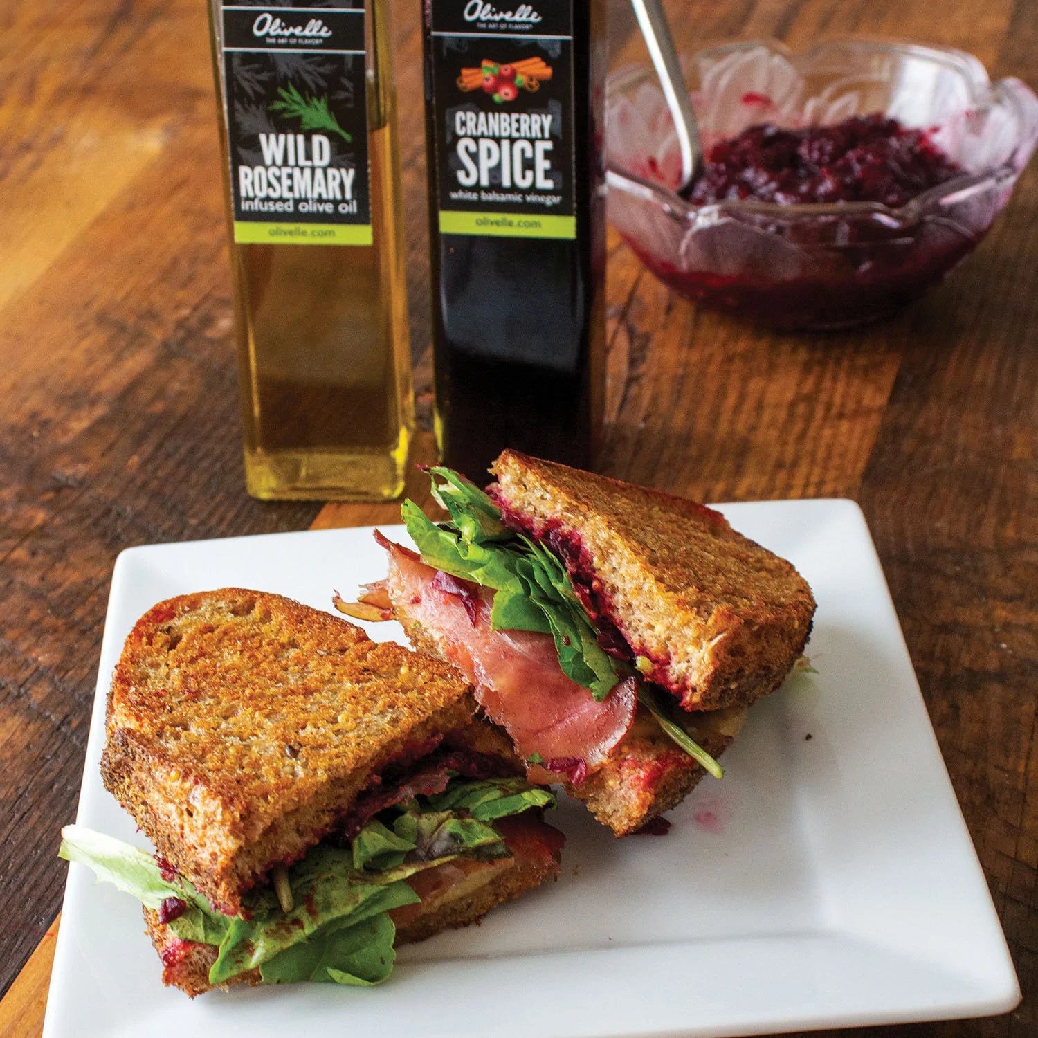Cranberry and Herb Grilled Cheese