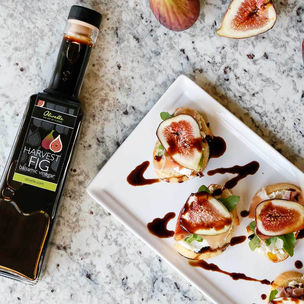 Fig Crostini with Prosciutto & Whipped Goat Cheese