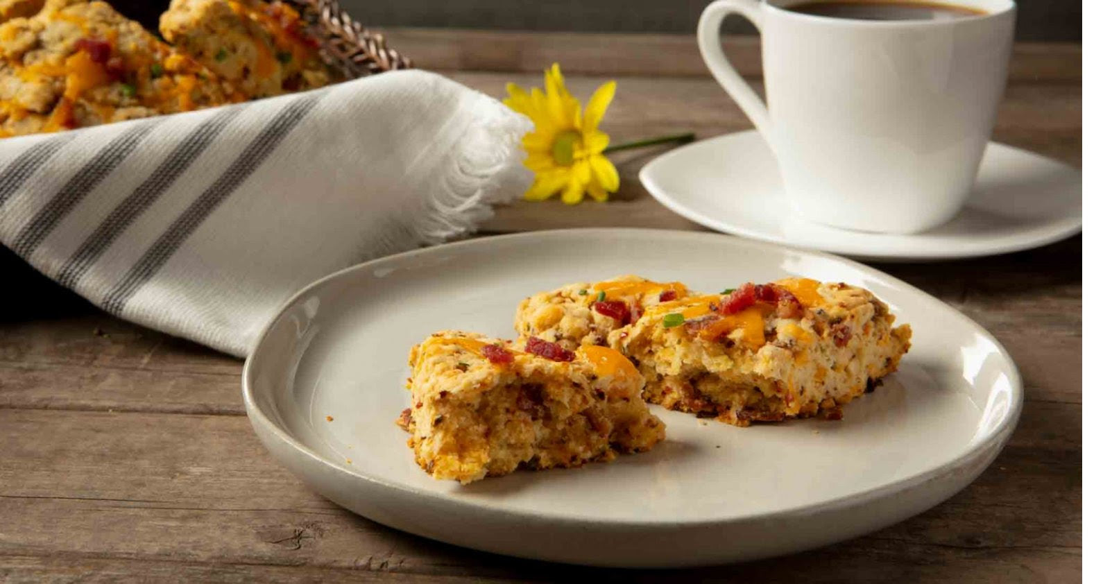 Best Cheesy Bacon Savory Scone Recipe