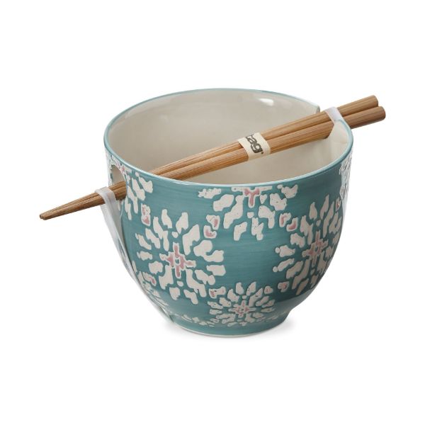 TAG Ramen Noodle Bowls with Chopsticks