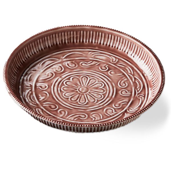 Lavender Enamel Metal Tray Large