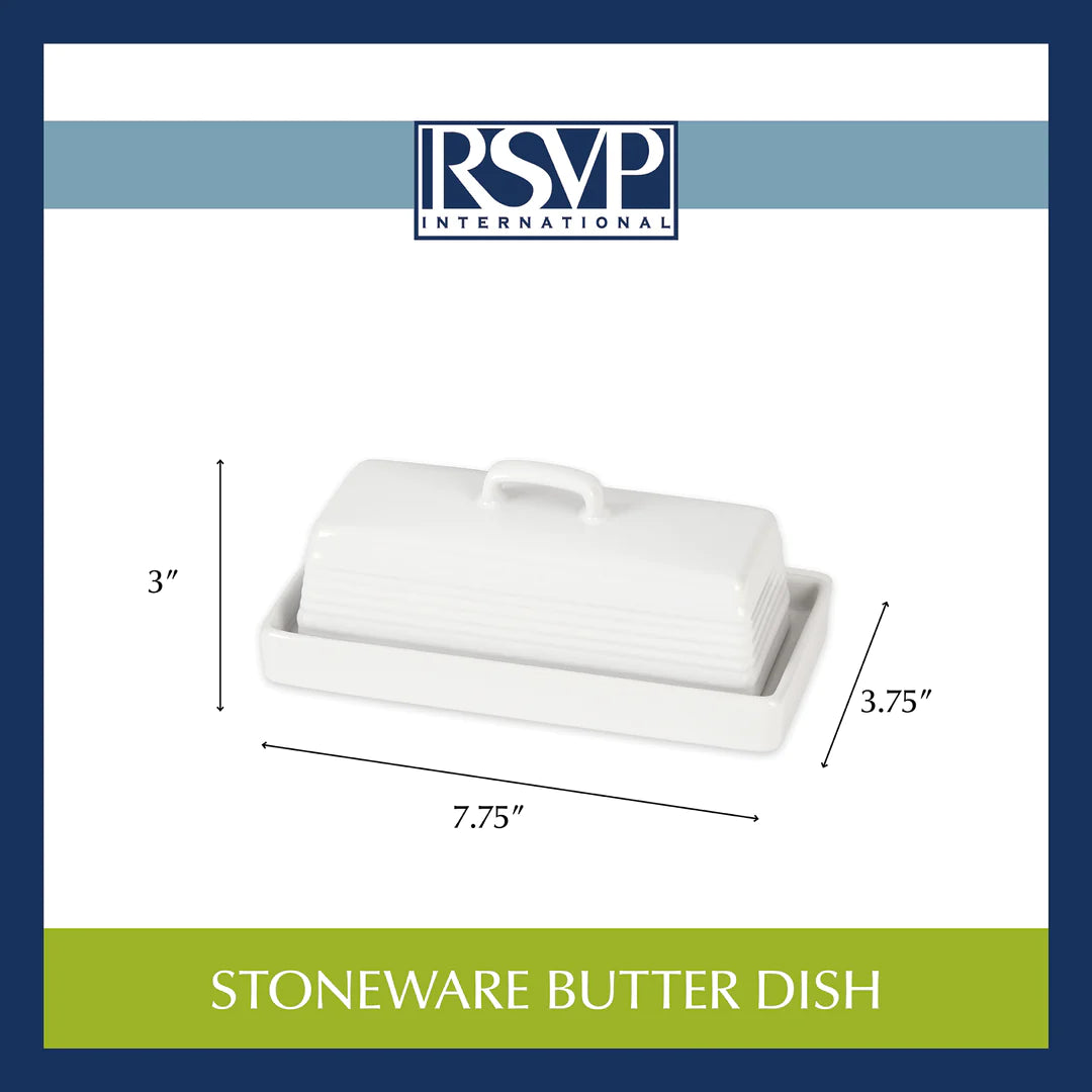 RSVP Stoneware Butter Dish