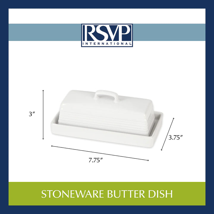 RSVP Stoneware Butter Dish