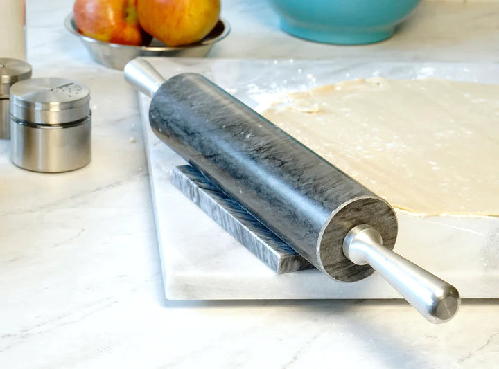 RSVP Grey Marble Rolling Pin, No Stand