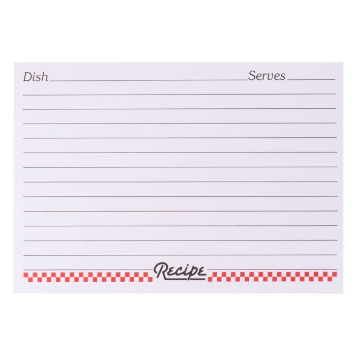 Weatherbee Recipe Cards 3x5, Set of 24