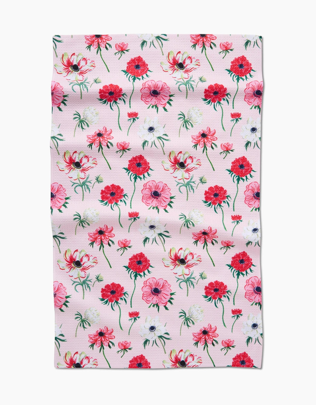 Anemone Garden Flowers Kitchen Tea Towel