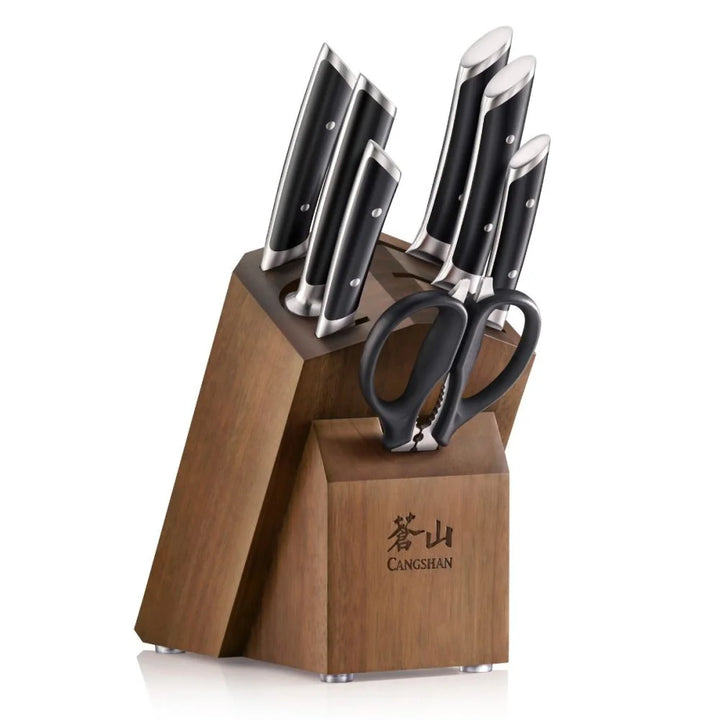 Cangshan Cutlery Helena Black Series 8-Piece Knife Block Set