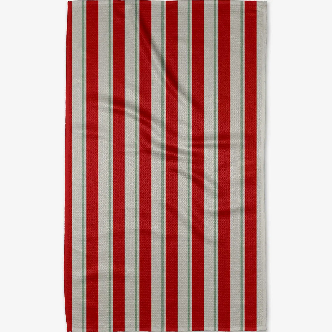 Santa Clause Stripe Kitchen Tea Towel