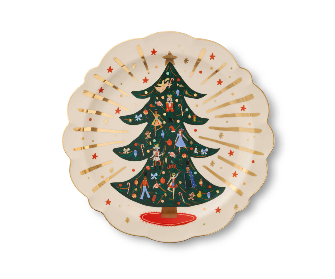 Rifle Paper Co. Nutcracker Round Porcelain Serving Platter