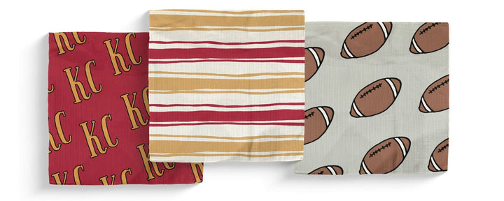 Big Red Double-Sided Dish Cloth Set