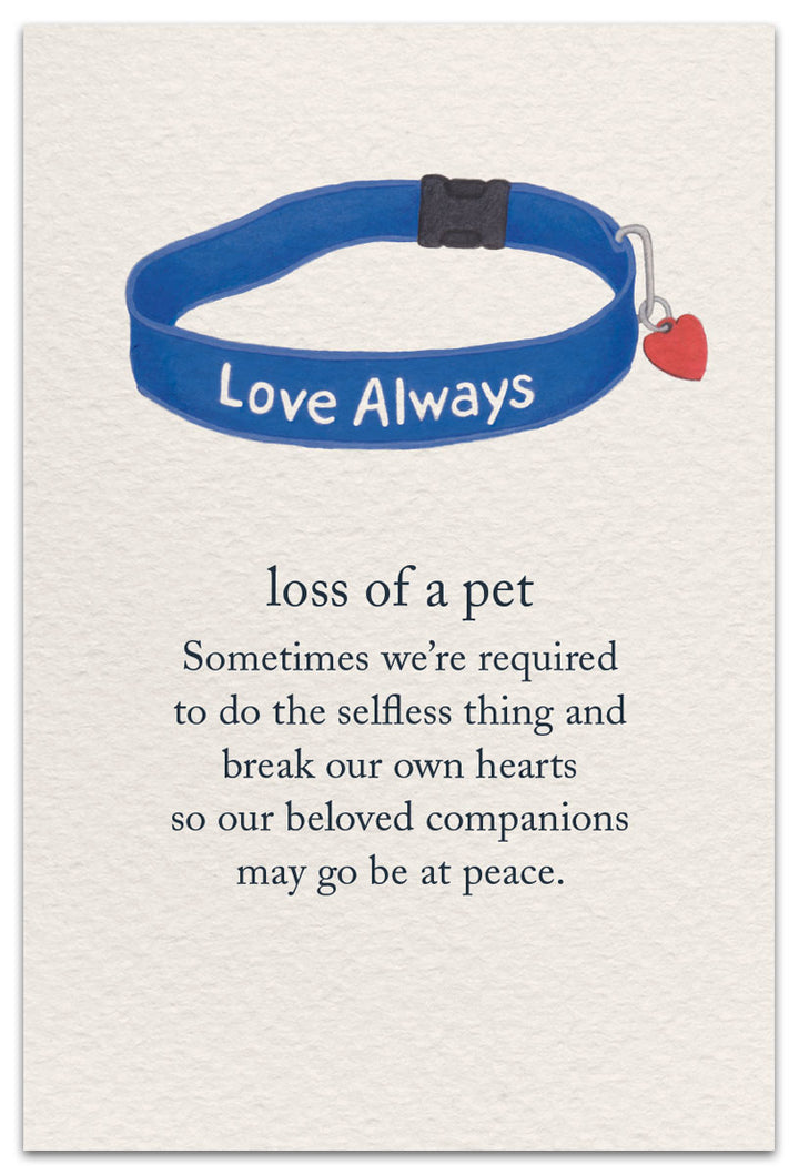 Loss of a Pet Condolence Card
