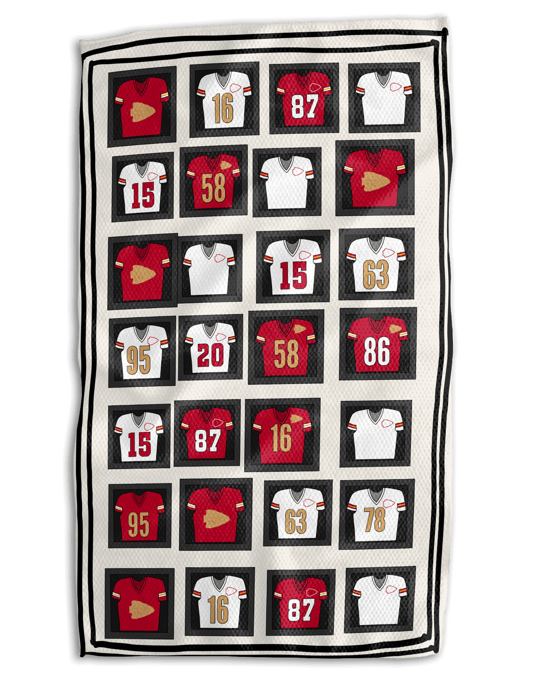 Jersey Hall of Fame KC Double-Sided Kitchen Towel