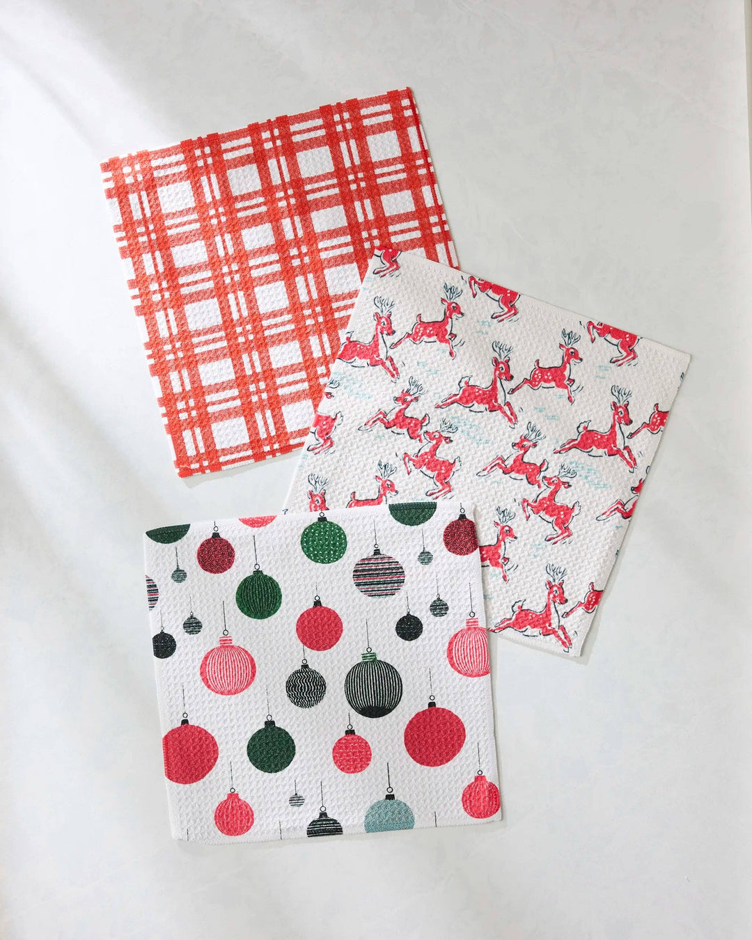 Christmas Day Dishcloth Set of 3