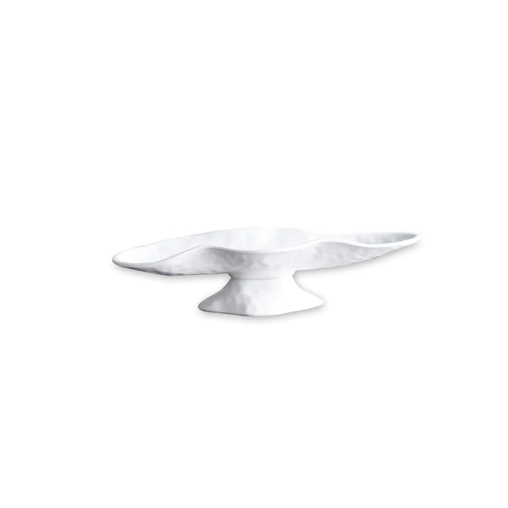 Vida Nube Small Oval Pedestal Cracker Tray (White)
