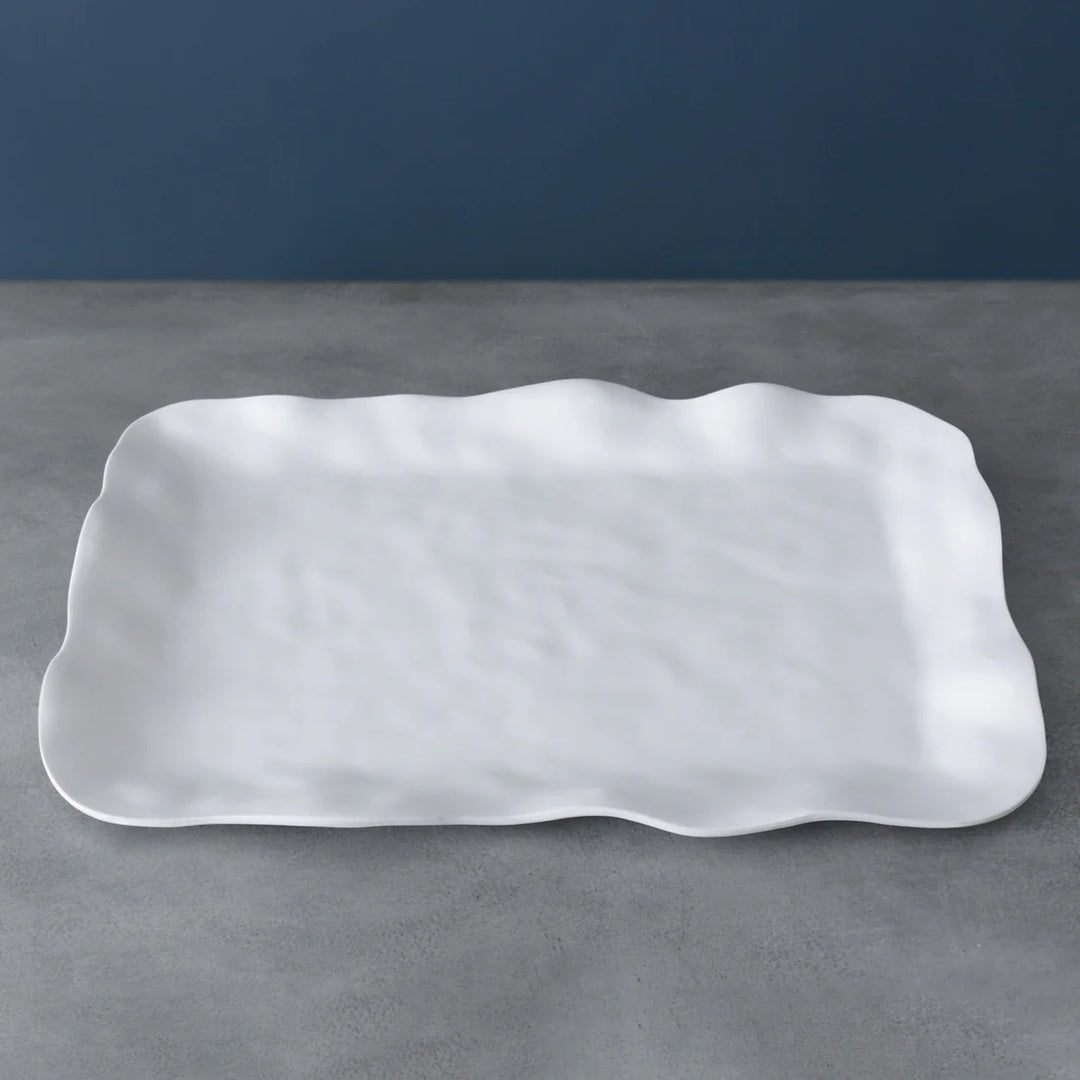 Vida Nube Extra Large Rectangular Tray (White)