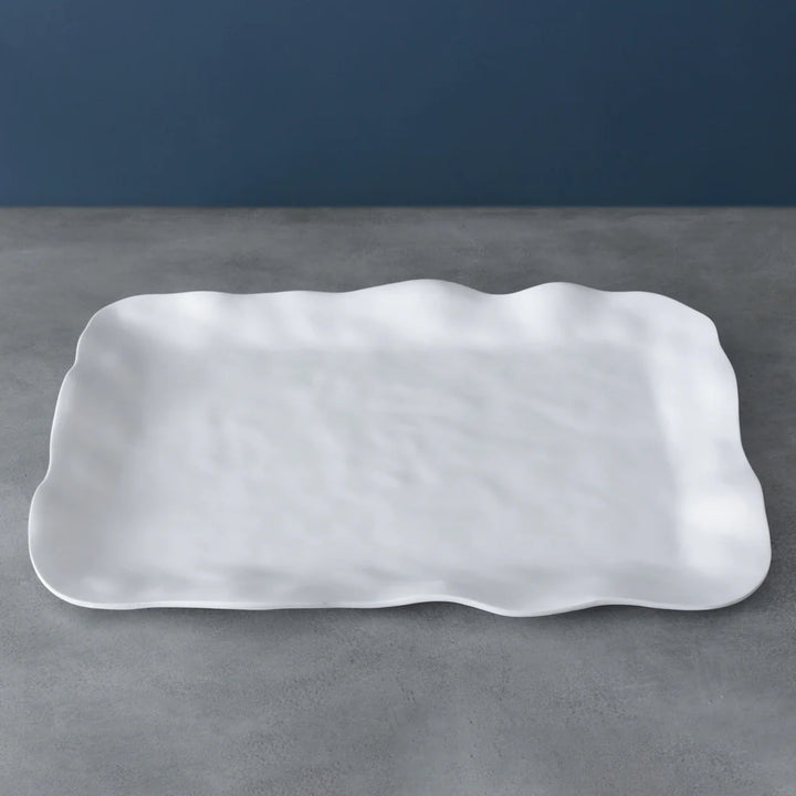 Vida Nube Extra Large Rectangular Tray (White)