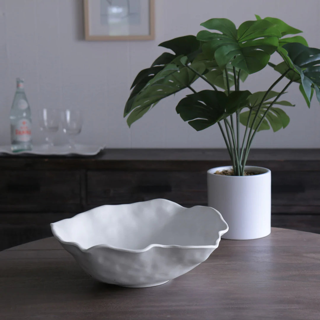 Vida Nube Large Round Bowl (White)