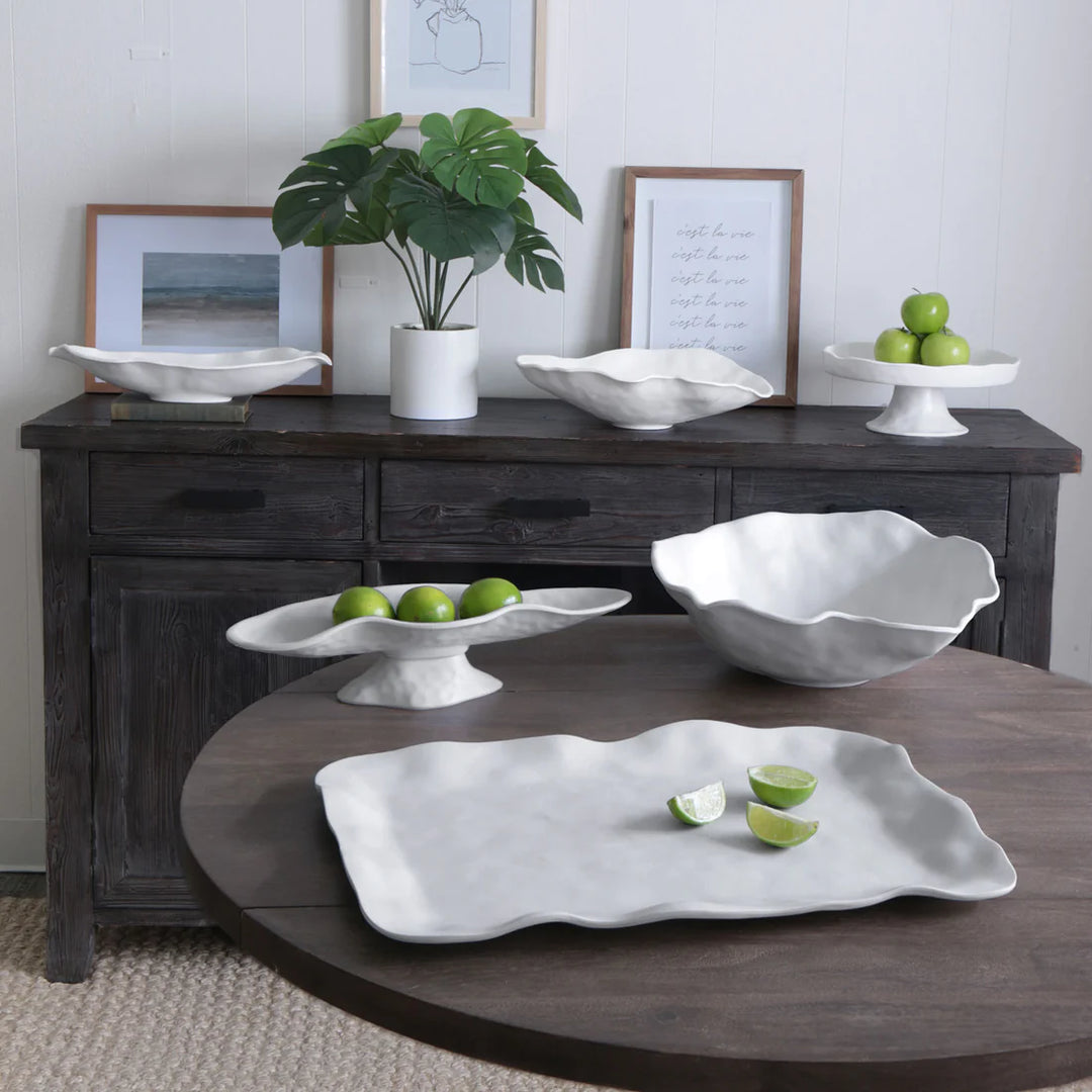 Vida Nube Large Round Bowl (White)