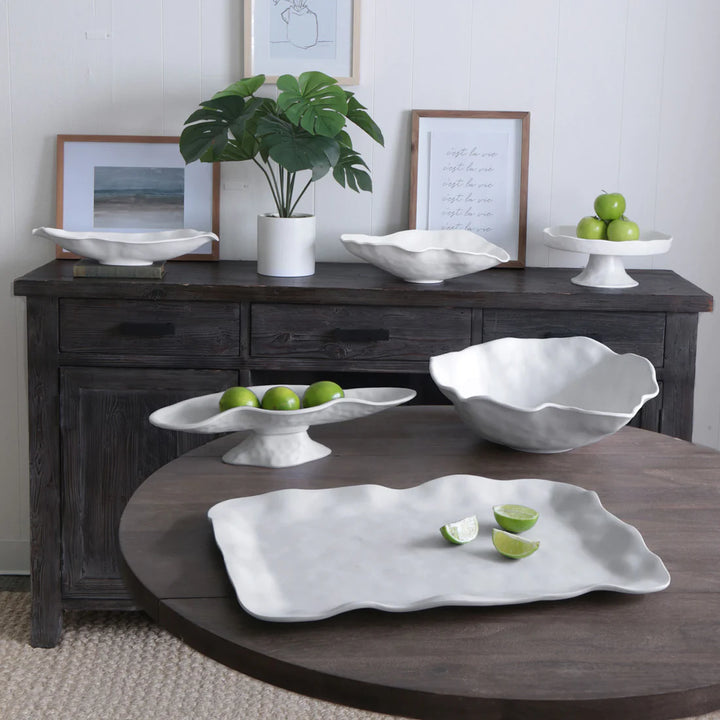 Vida Nube Large Round Bowl (White)