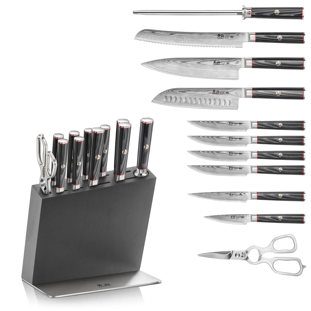 Cangshan Cutlery Yari HUA Series 12-Piece Knife Block Set