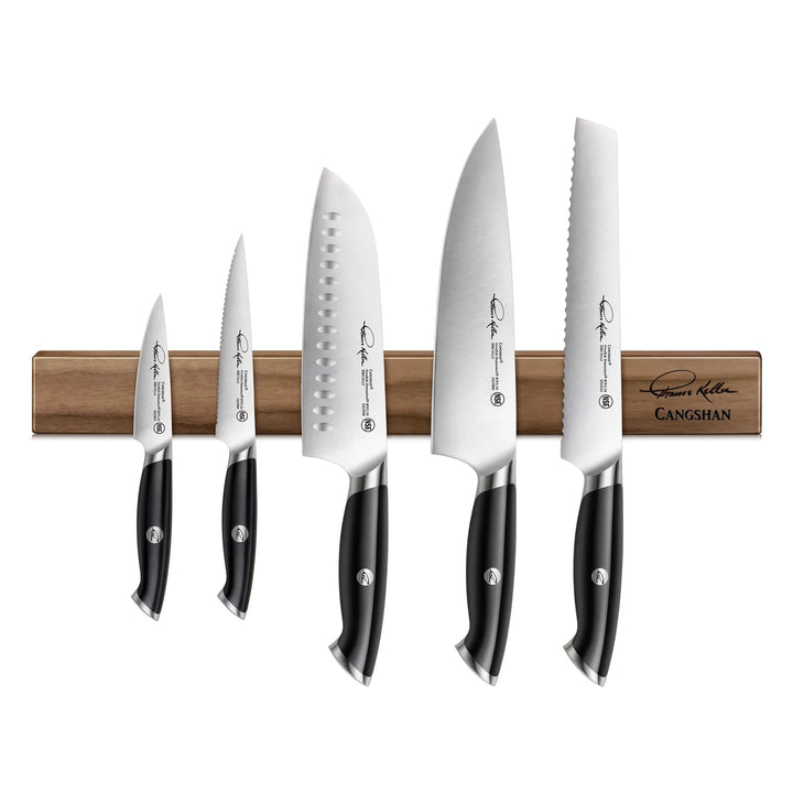 Cangshan 18-Inch Walnut Magnetic Knife Bar, Thomas Keller Signature Collection