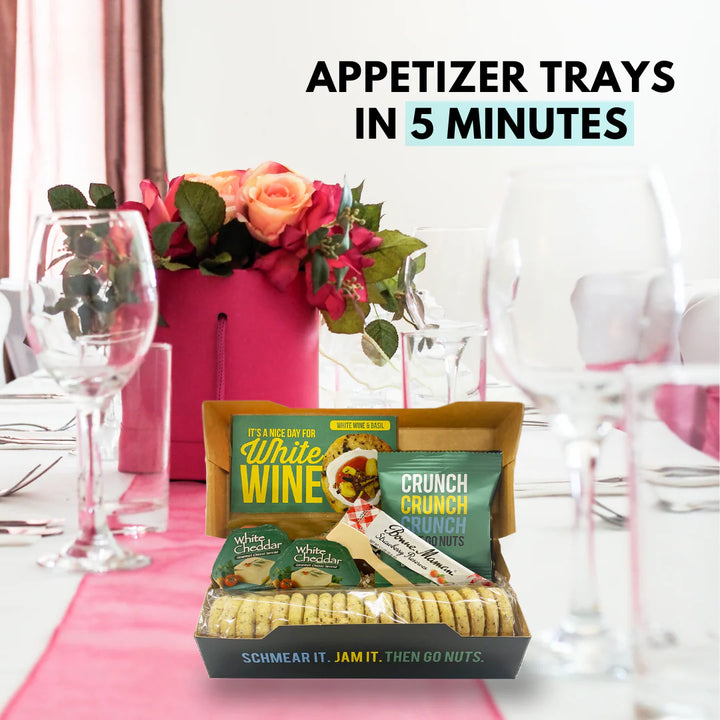 Snackable White Wine & Basil Crackerology Kit