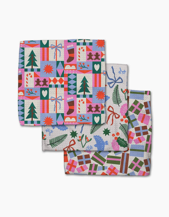 Festive Cheer Dishcloth Set of 3