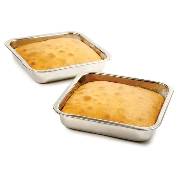 Stainless Steel Square Cake Pan 7.5"