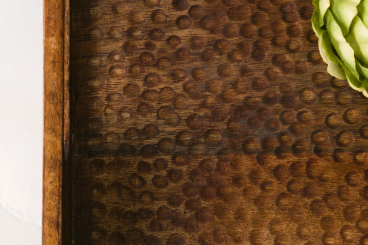 Rectangle Hammered Serving Tray