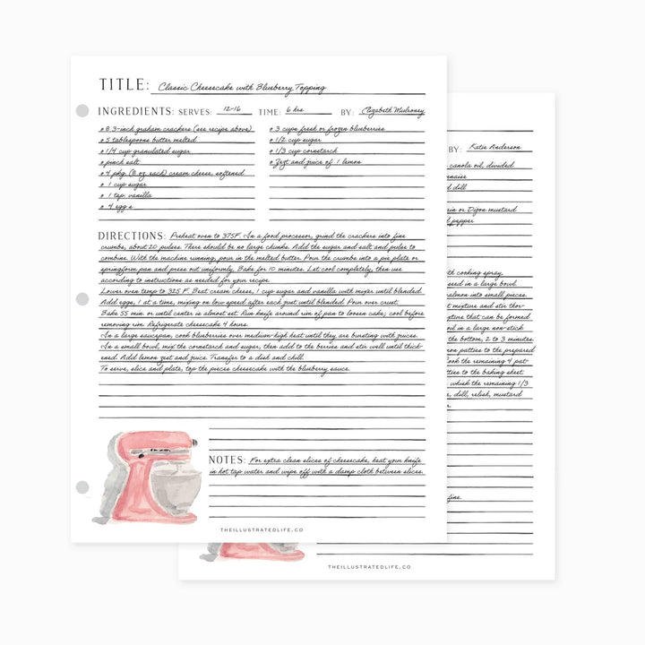 Recipe Binder Kit