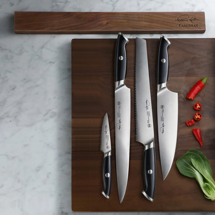 Cangshan 18-Inch Walnut Magnetic Knife Bar, Thomas Keller Signature Collection