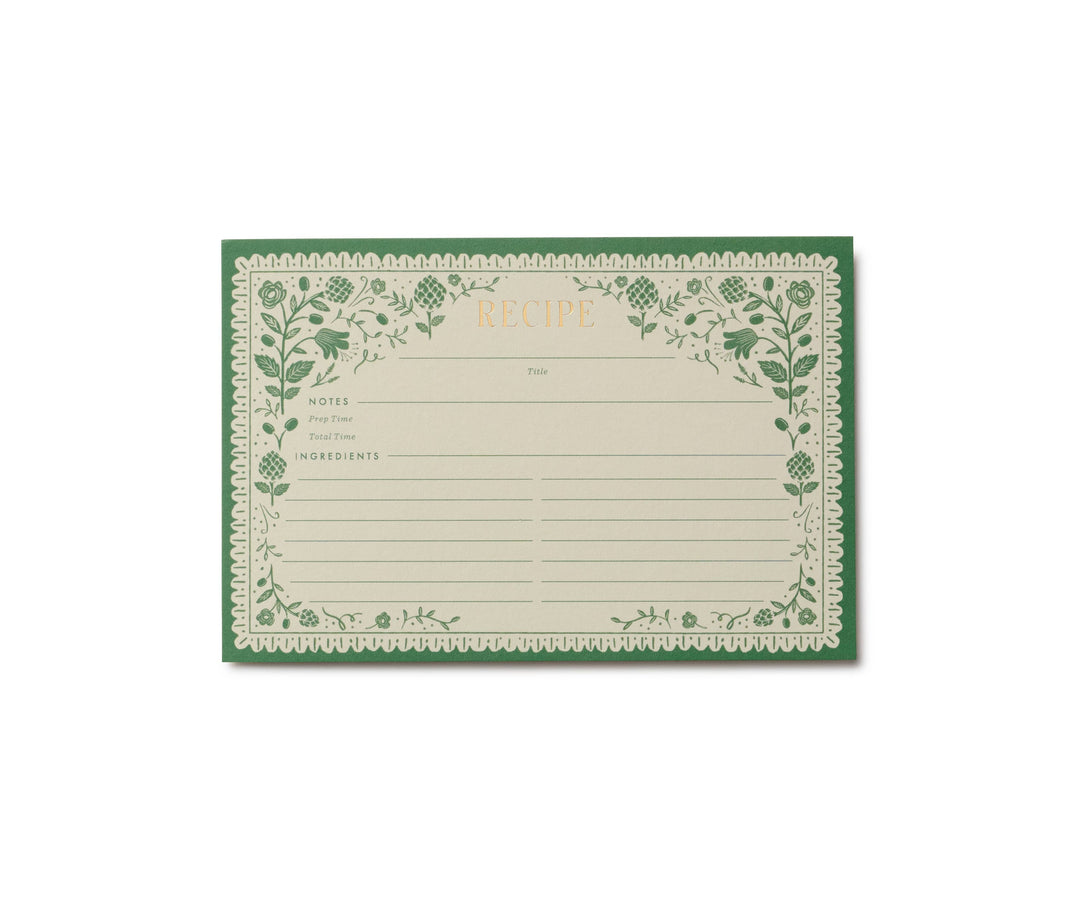 Rifle Paper Co. Artichoke Recipe Cards Pack of 12