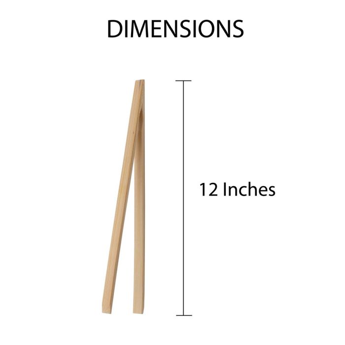12" Bamboo Toast Tong