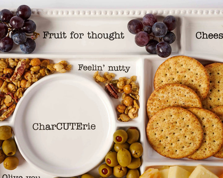 Mud Pie Ceramic Charcuterie Board