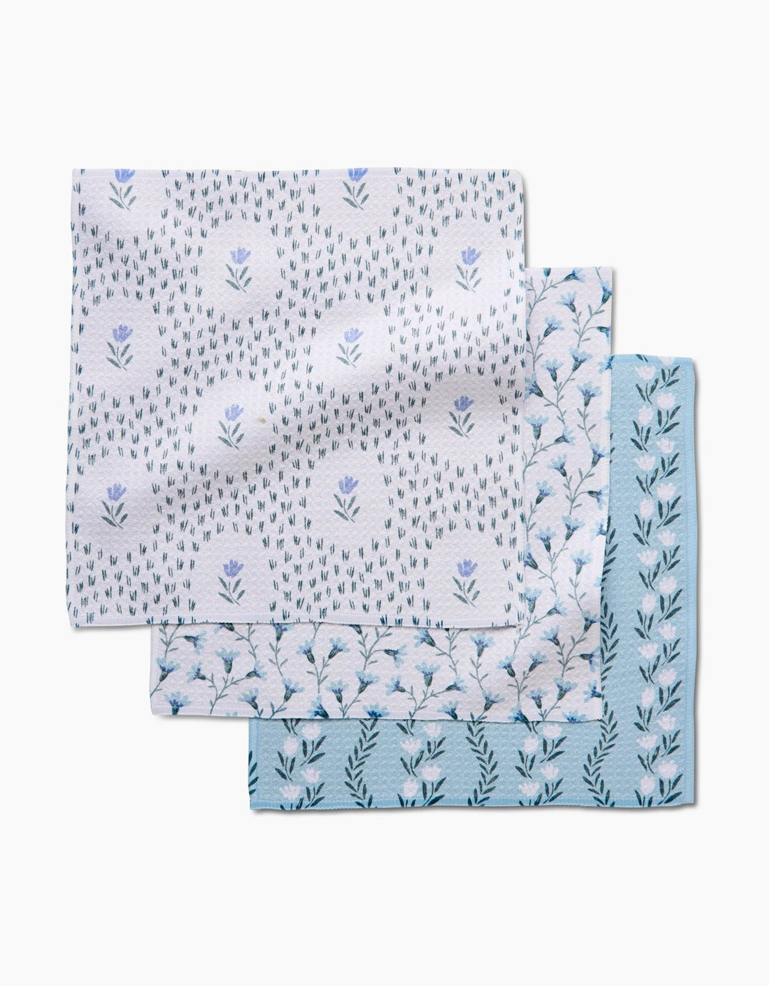 Trailing Farmhouse Florals - Dishcloth Set of 3