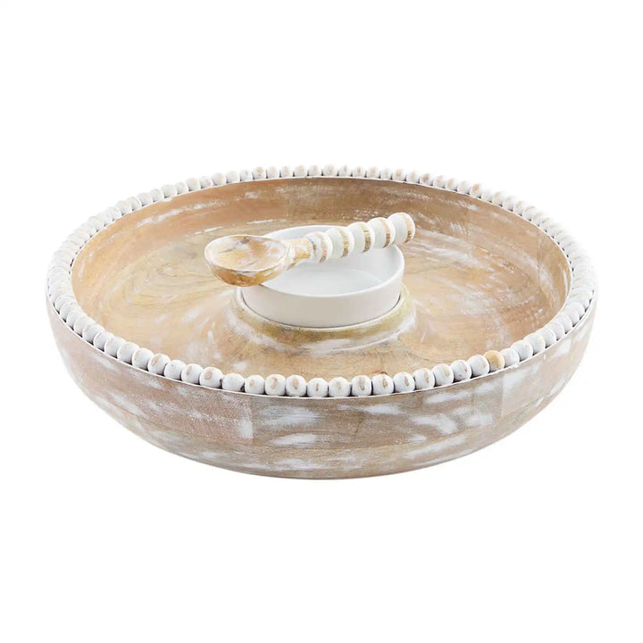 Mud Pie Beaded Chip & Dip Set