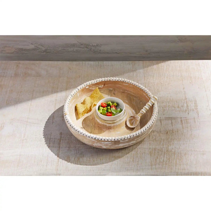 Mud Pie Beaded Chip & Dip Set