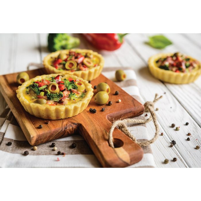 Mrs. Anderson's Non-Stick Quiche Pans, Set of 4, 4.25" x 1"