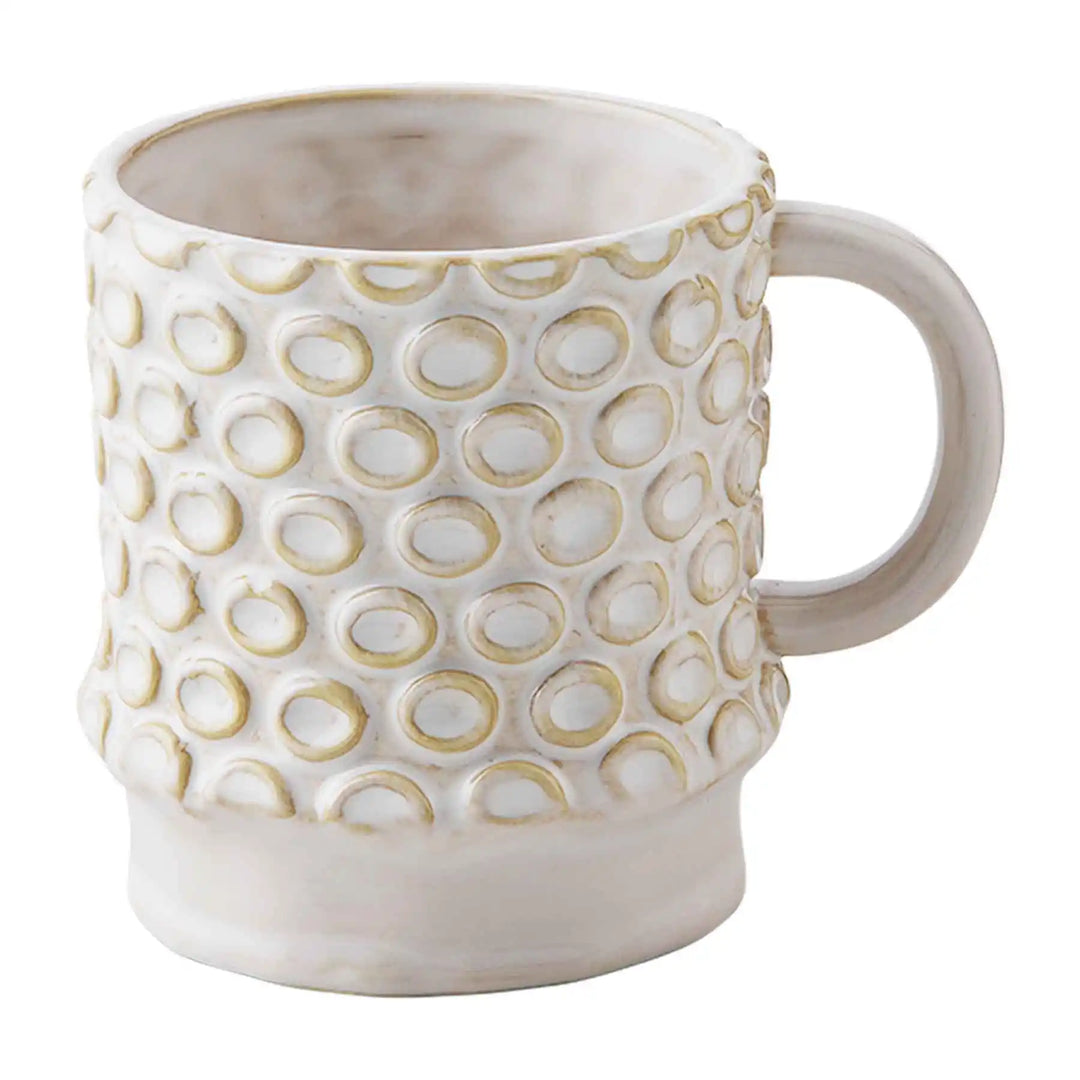 Mud Pie Textured Stoneware Mugs