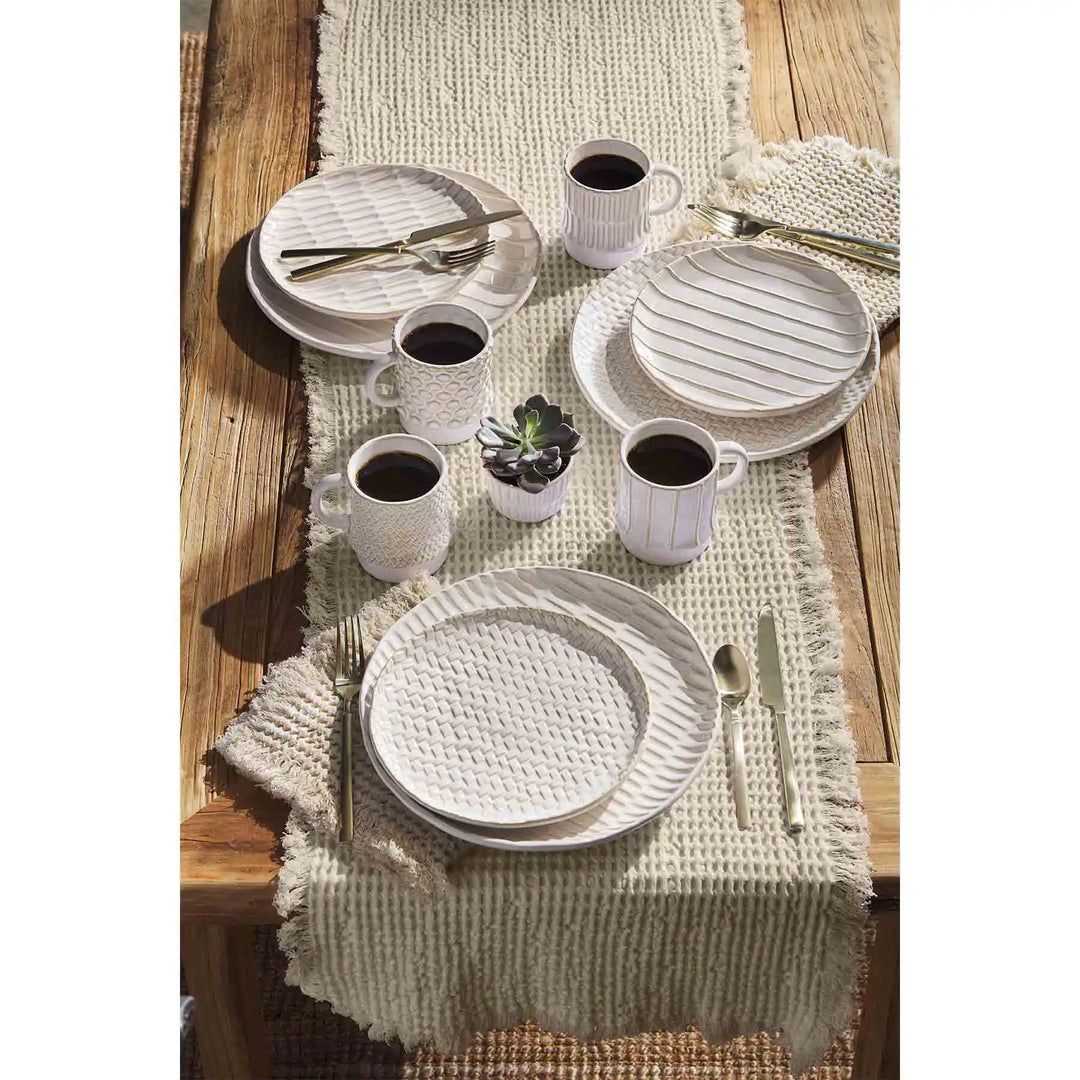 Mud Pie Textured Stoneware Mugs