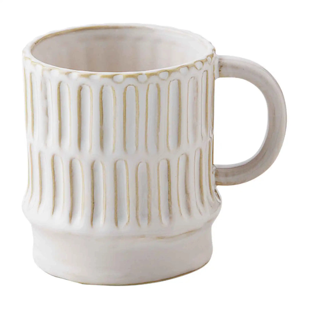 Mud Pie Textured Stoneware Mugs