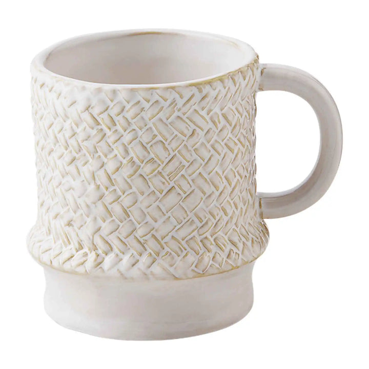 Mud Pie Textured Stoneware Mugs