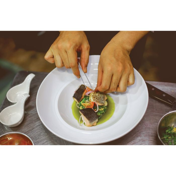 Cutlery-Pro Culinary Offset Plating Tong