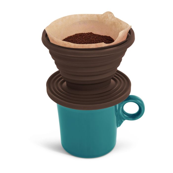 Collapsible Silicone Pour-Over Coffee Brewing Cone