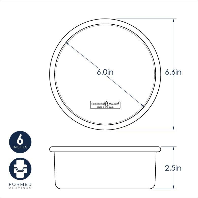 Nordicware Naturals 6" Round Cake Pan