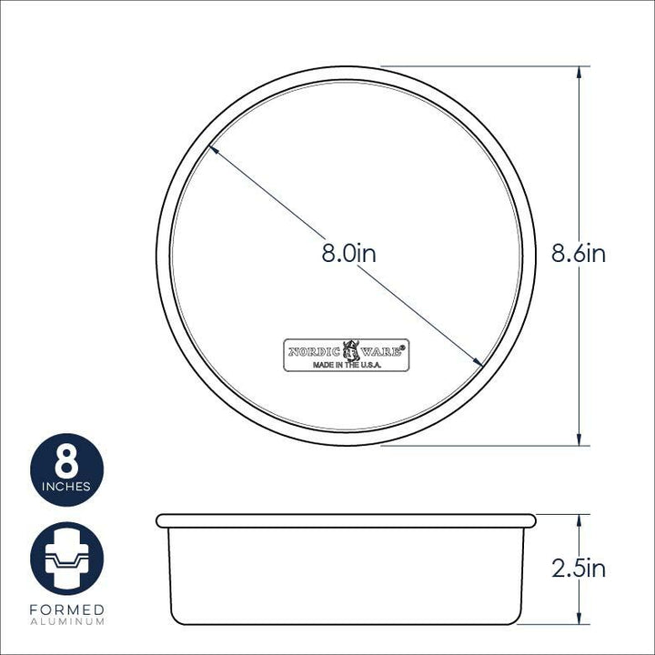 Nordicware Naturals 8" Round Cake Pan