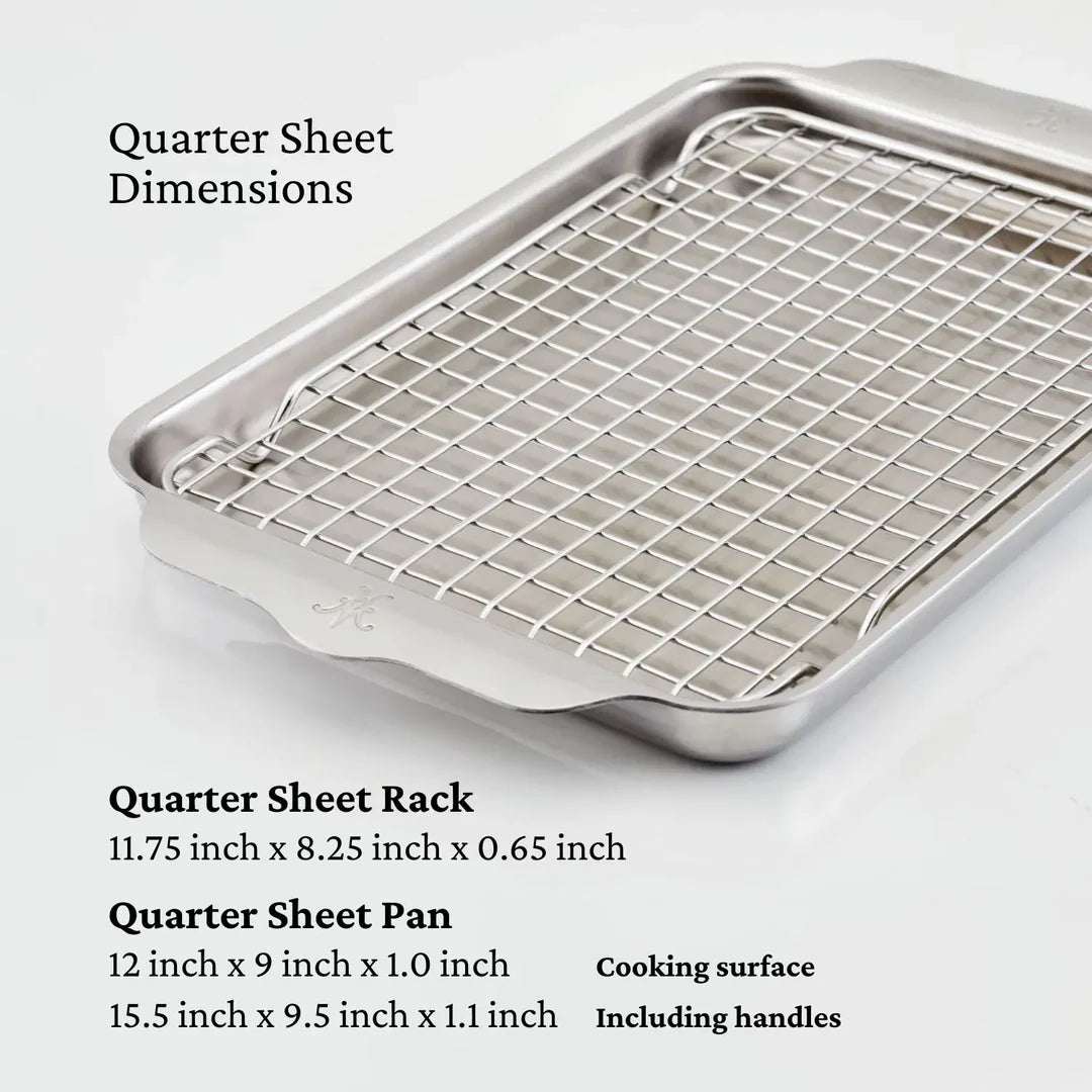 Provisions Ovenbond: Tri-ply Quarter Sheet Pan with Rack