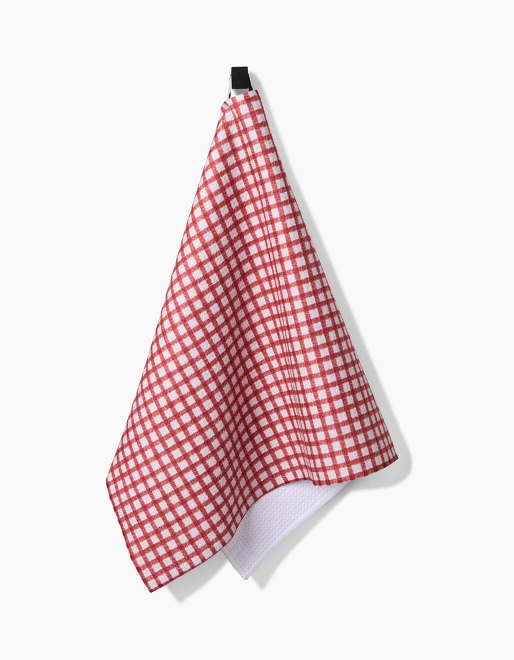 Fireside Plaid Red Kitchen Tea Towel
