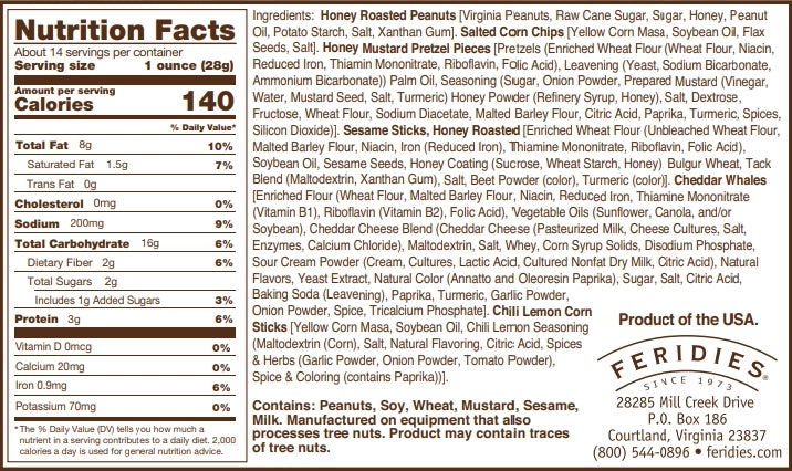 Honey Cheddar 5 O'Clock Crunch, 14oz Tin