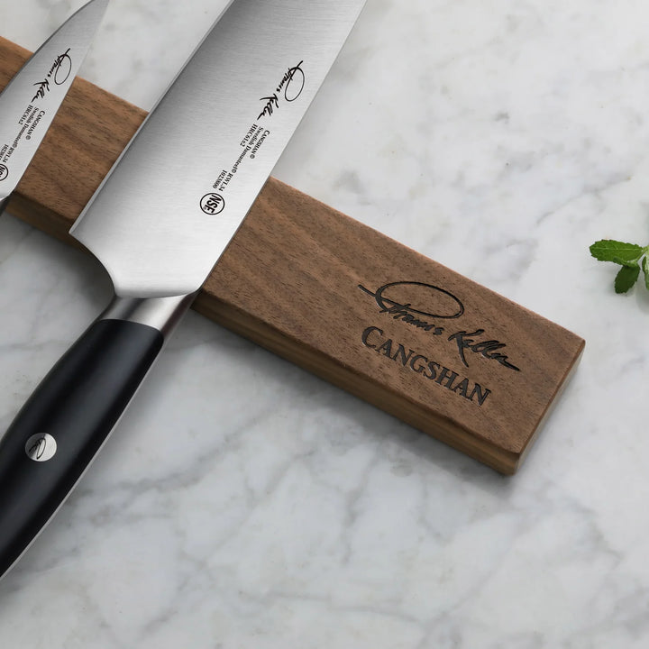 Cangshan 18-Inch Walnut Magnetic Knife Bar, Thomas Keller Signature Collection